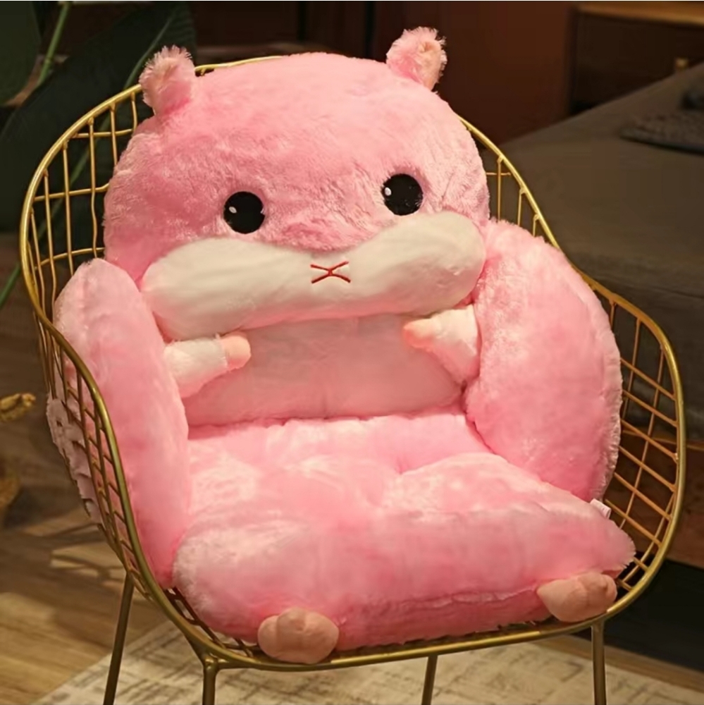 Pink Hamster chair Cushion